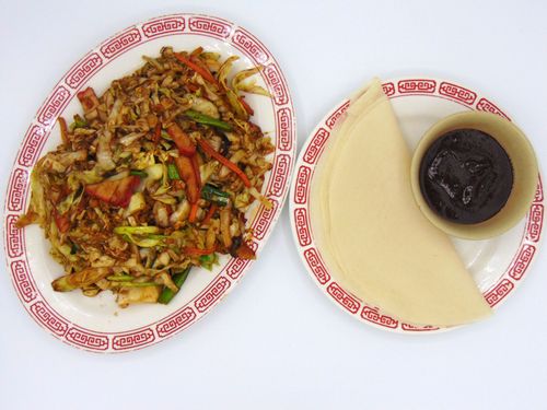 S7. Moo-shu Pork (or Chicken) with 4 Pancakes